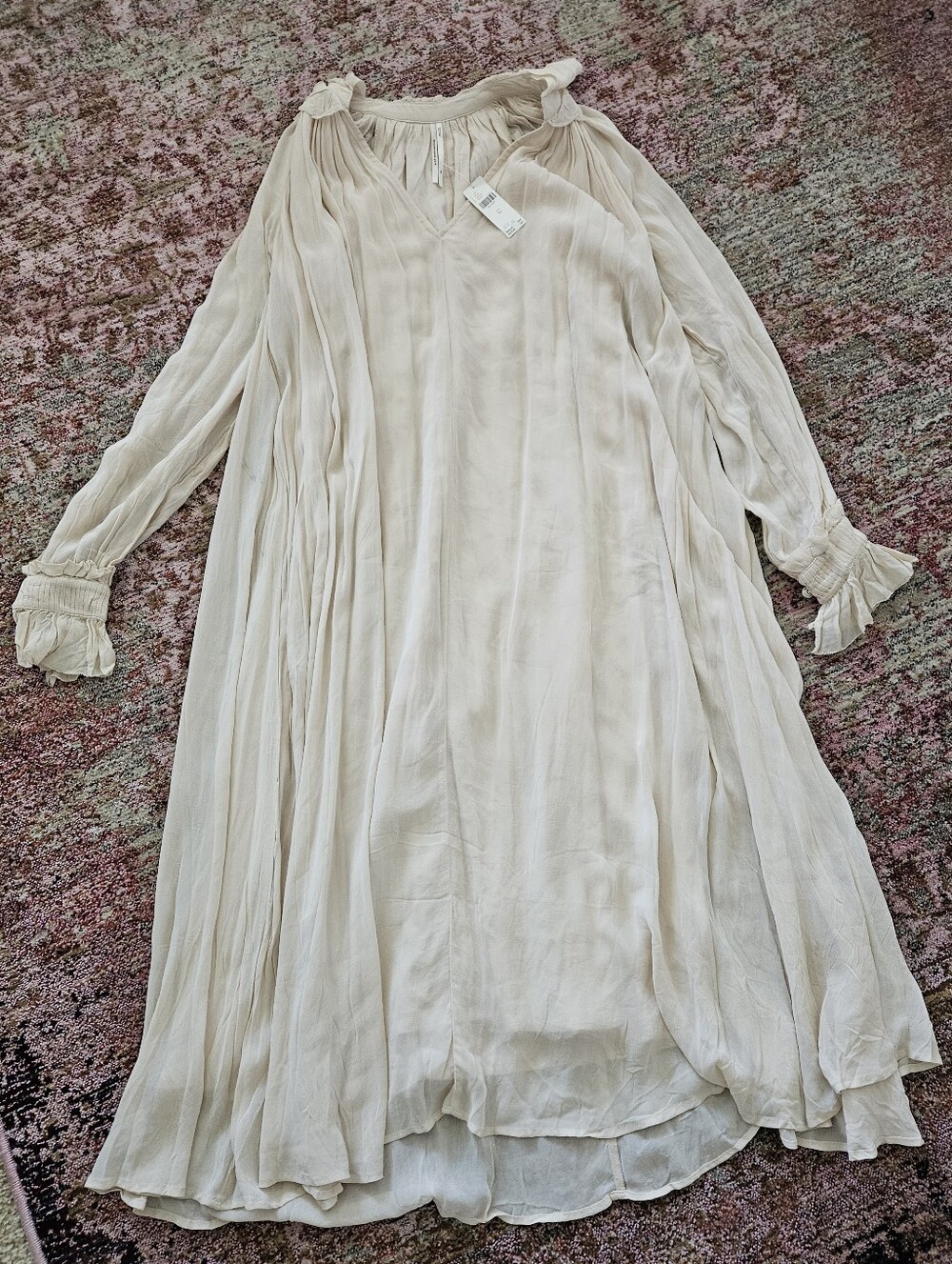 NWT Anthropologie Maxi V-Neck Dress - Picture 4 of 9